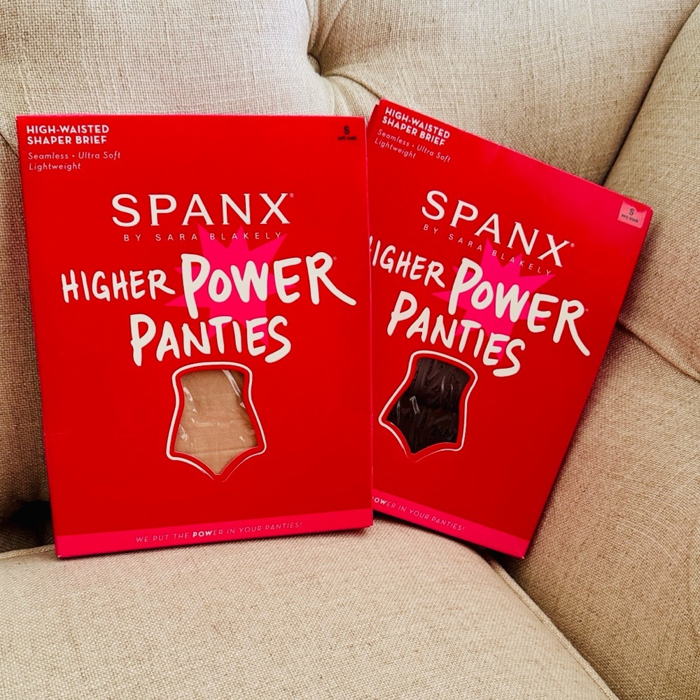 2 🆕 SPANX Higher Power Panties in Tan and Black